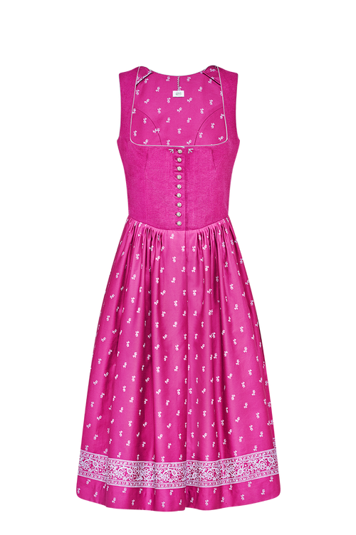 Dirndl with hand-block pattern