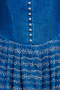 Dirndl aus Blaudruckleinen - Miniatur 6