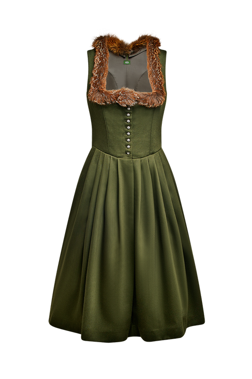 Hunting Dirndl with red fox band