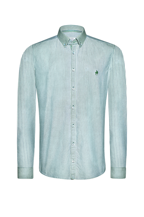 Shirt in Gösslstreif, patinated