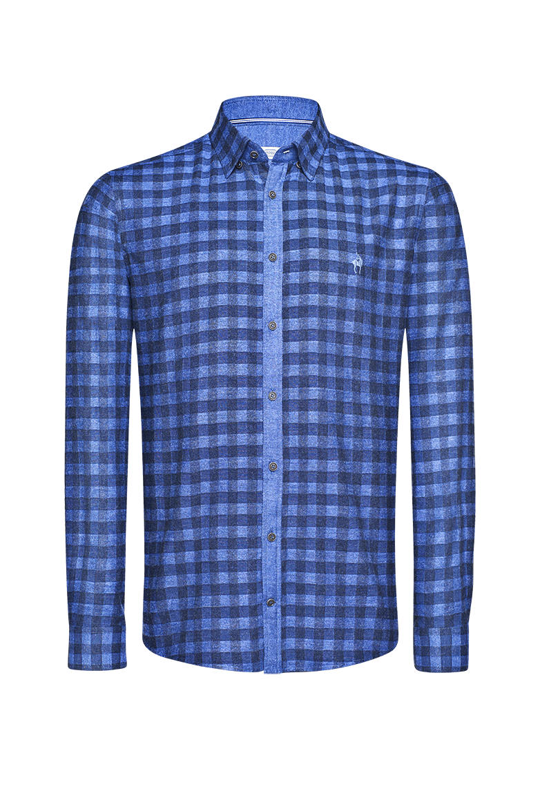 Checked flannel shirt - Image 1