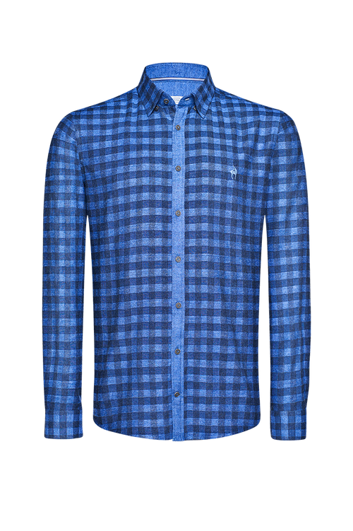Checked flannel shirt