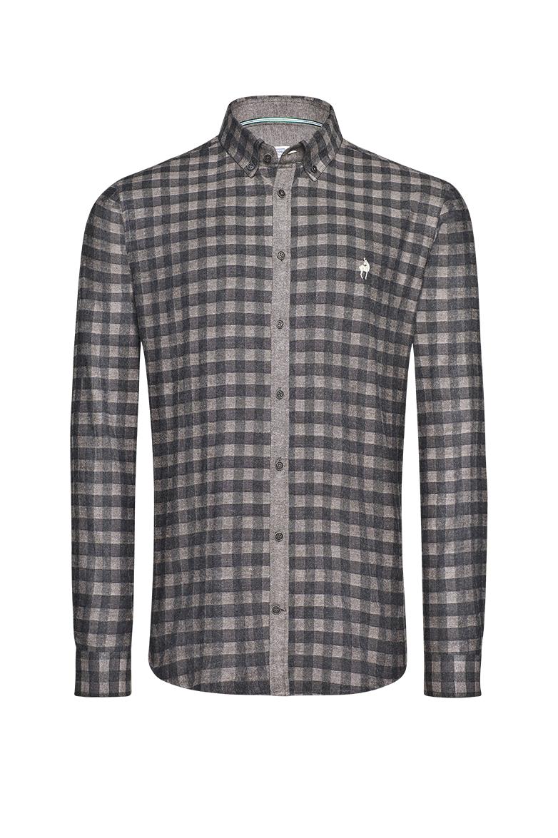 Checked flannel shirt - Image 7