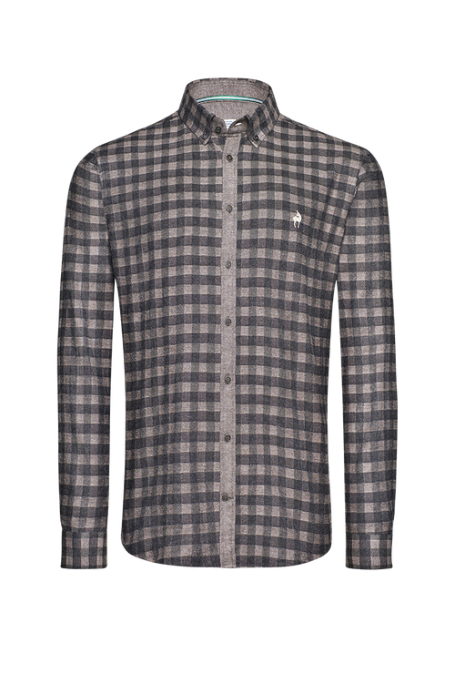 Checked flannel shirt