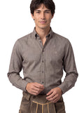 Button-down herringbone shirt - thumbnail 7