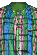 Hand-printed Gilet in pure silk - thumbnail 3