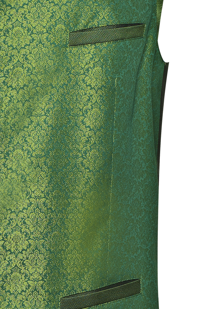 Gilet in silk jacquard - Image 5