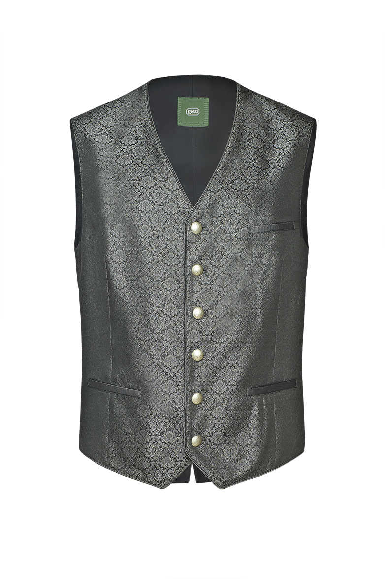 Gilet in silk jacquard - Image 8