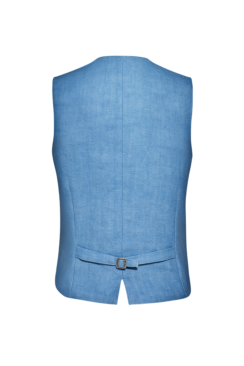 Blaudruck Gilet with relief embroidery - Image 2
