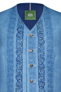 Blaudruck Gilet with relief embroidery - thumbnail 3