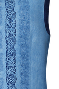 Blaudruck Gilet with relief embroidery - thumbnail 5