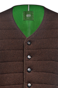 Quilted Gilet in purl/purl knit - thumbnail 3