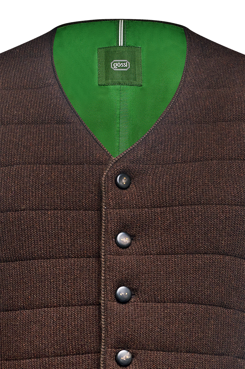 Quilted Gilet in purl/purl knit - Image 3