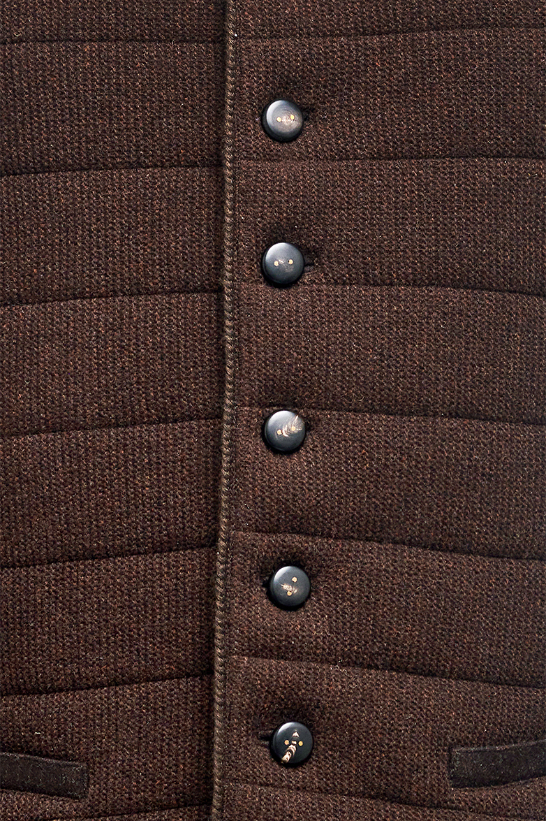 Quilted Gilet in purl/purl knit - Image 4