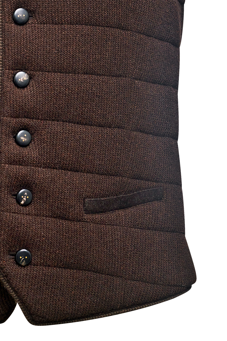 Quilted Gilet in purl/purl knit - Image 5