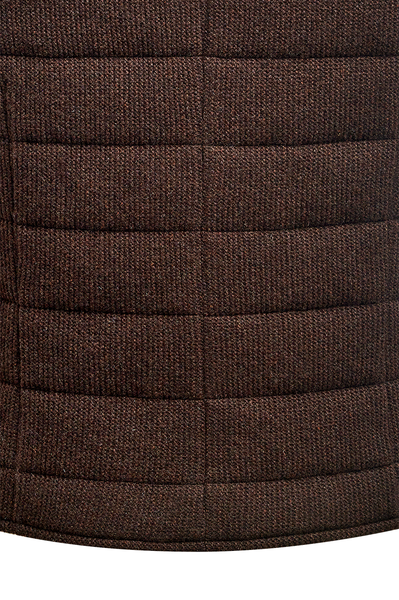 Quilted Gilet in purl/purl knit - Image 6