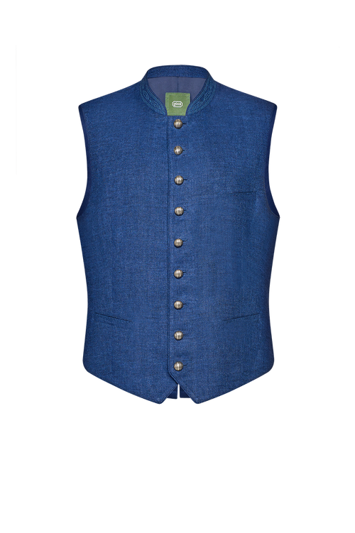 Ausseer Gilet herringbone linen