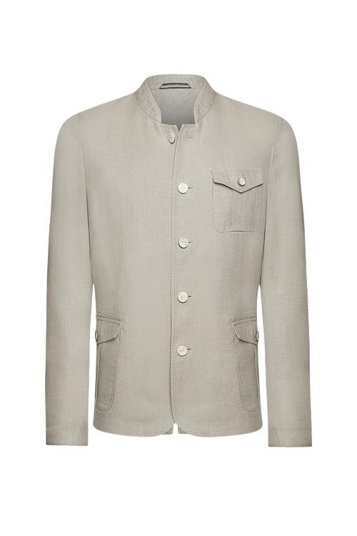 Gewaschene Leinenjacke