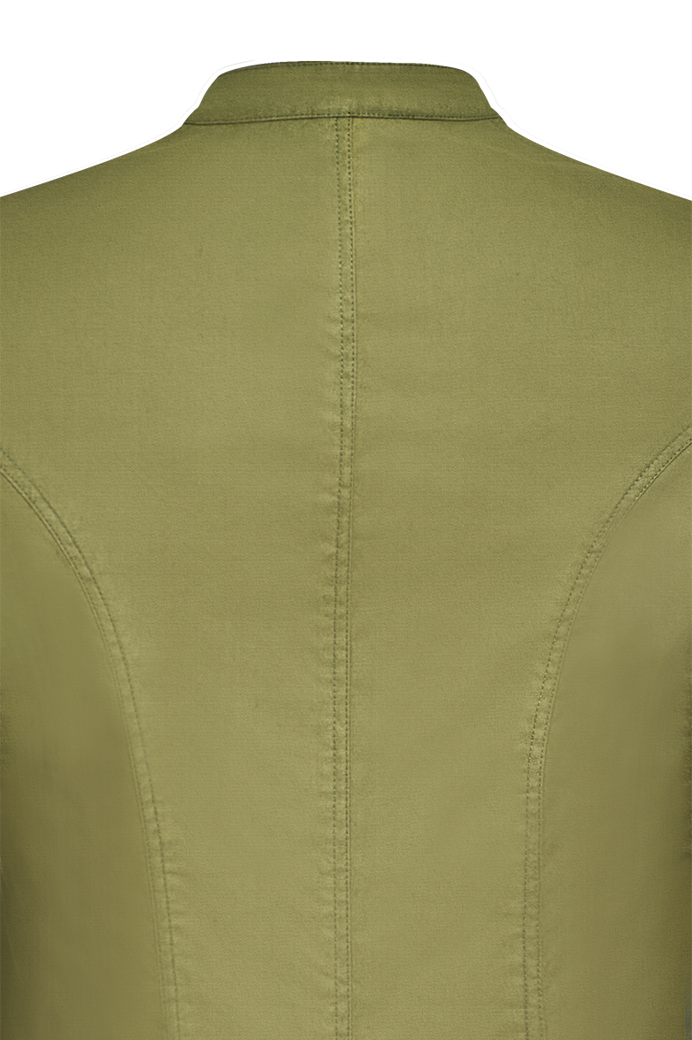 Patinated cotton/linen jacket - Image 5