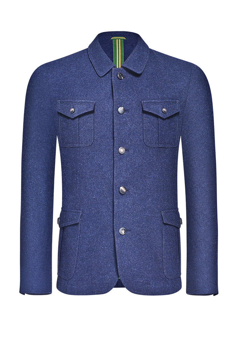 Jacket with patch pockets - Image 1