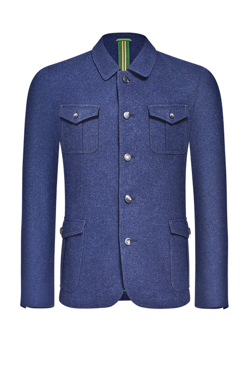 Jacket with patch pockets