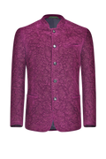 Velvet jacket with rich relief embroidery - thumbnail 1