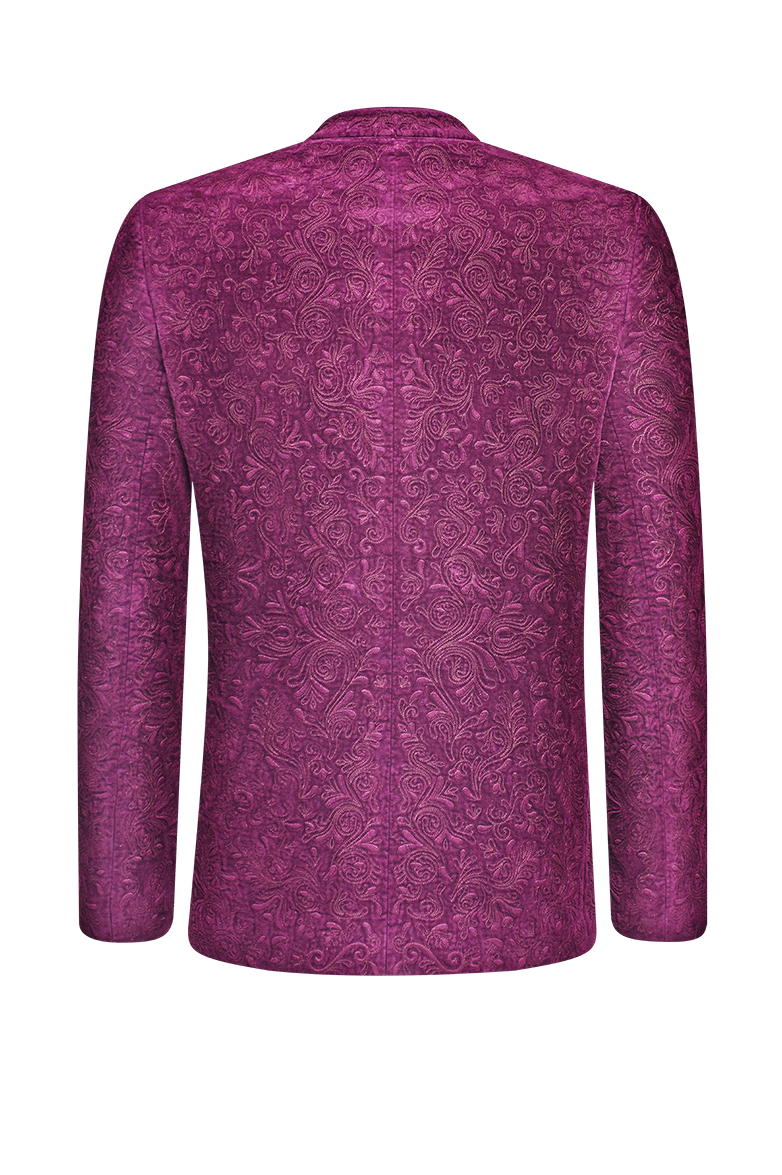 Velvet jacket with rich relief embroidery - Image 2