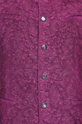 Velvet jacket with rich relief embroidery - thumbnail 4