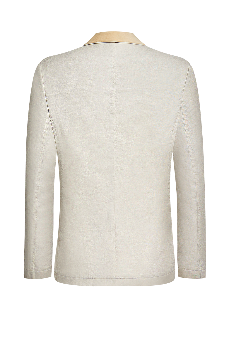 Casual lapel jacket with texture - Image 2