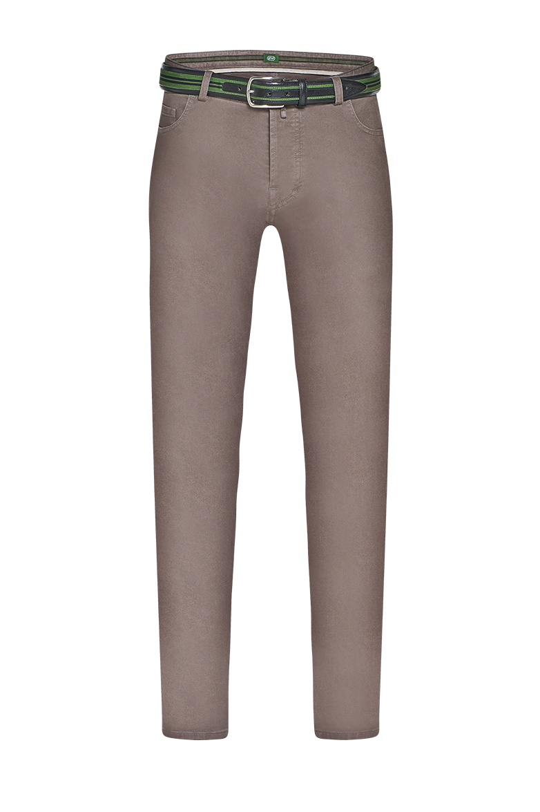 Patinated 5-pocket trousers - Image 7