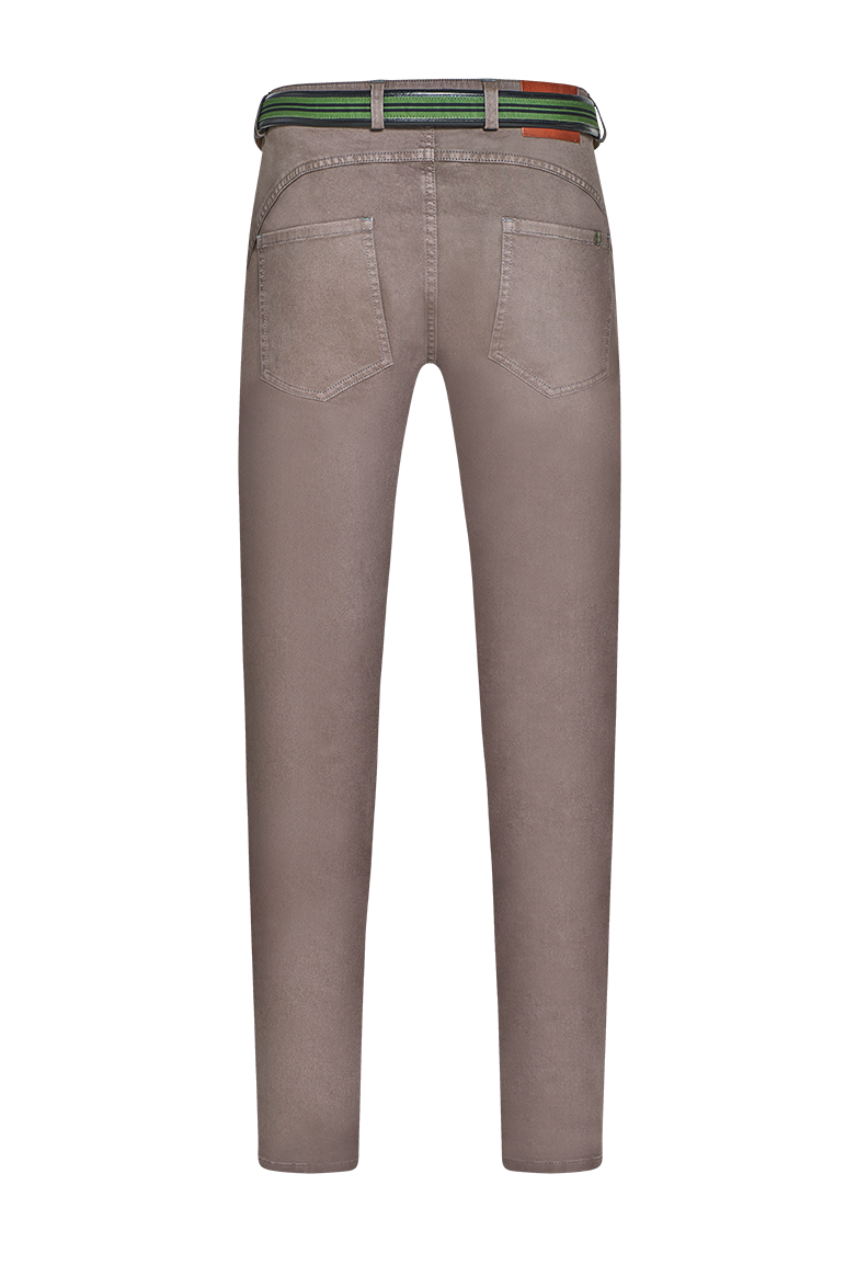 Patinated 5-pocket trousers - Image 8