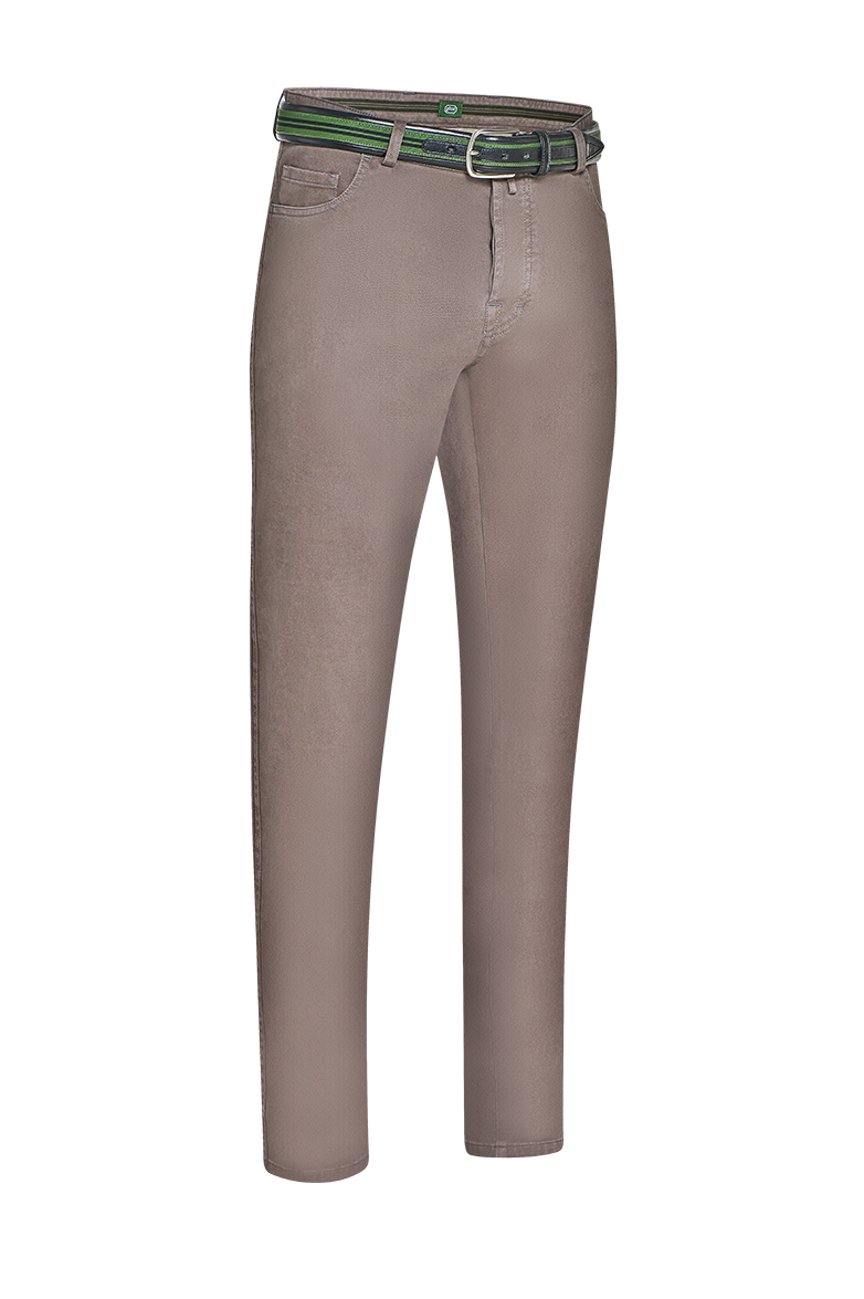 Patinated 5-pocket trousers - Image 9