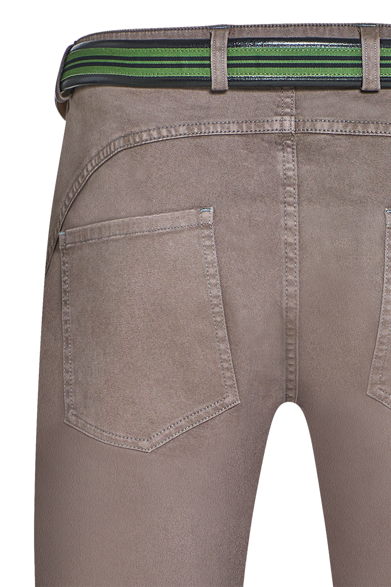 Patinated 5-pocket trousers - Image 12