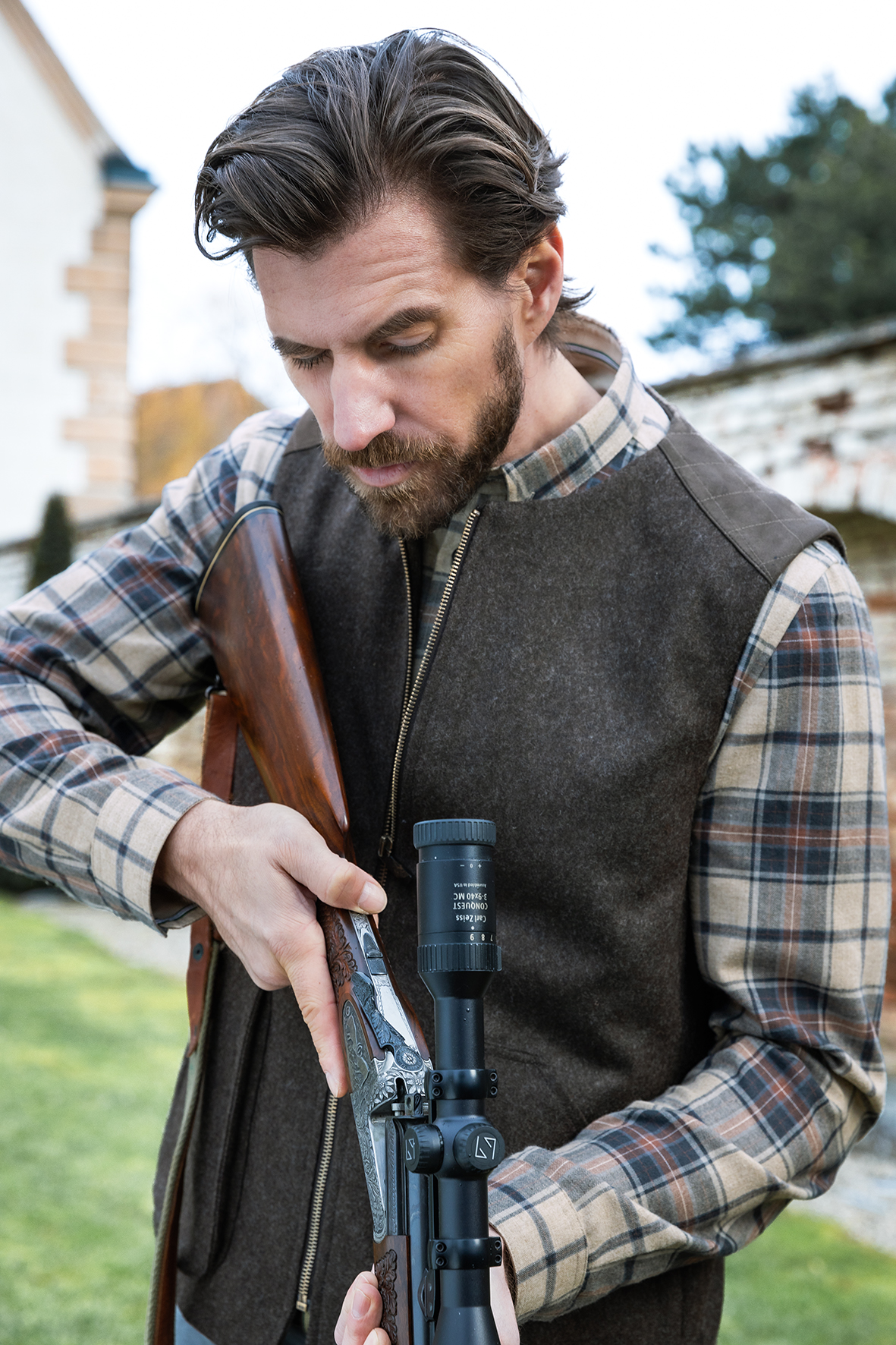 Hunting jacket 2 in 1 Loden jacket with Gilet - Image 9