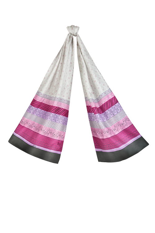 Hand-printed shawl