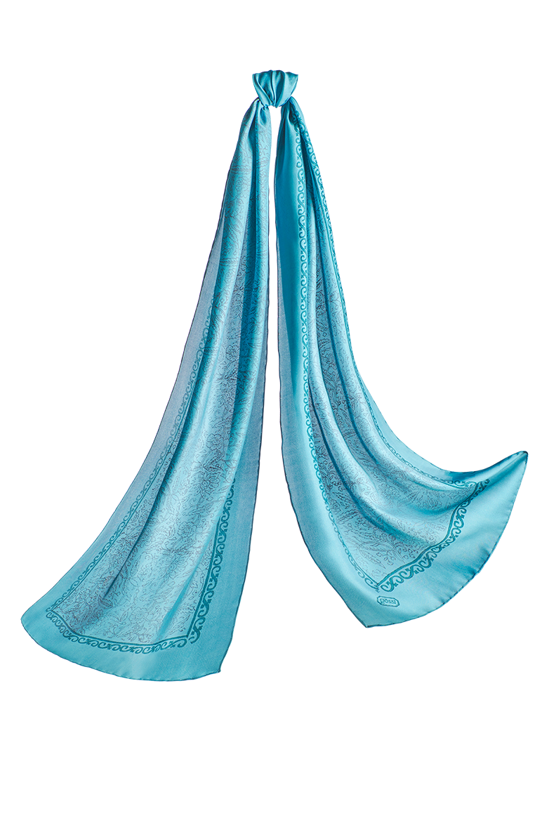 Hand-printed shawl - Image 1