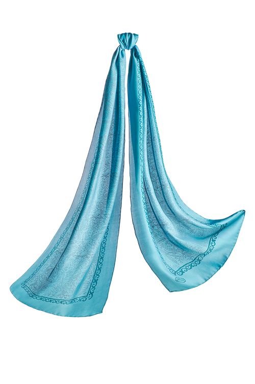 Hand-printed shawl
