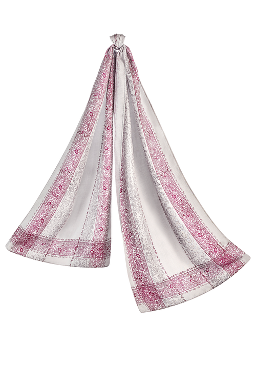 Hand-printed shawl