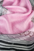 Shawl in hand-printed silk - thumbnail 3