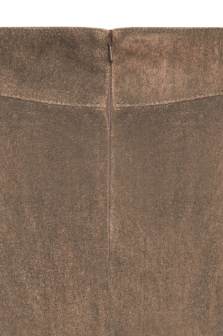 Skirt in elastic leather - Image 4