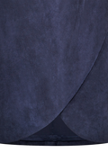 Suede skirt with rounded corners - thumbnail 7