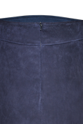 Suede skirt with rounded corners - thumbnail 10