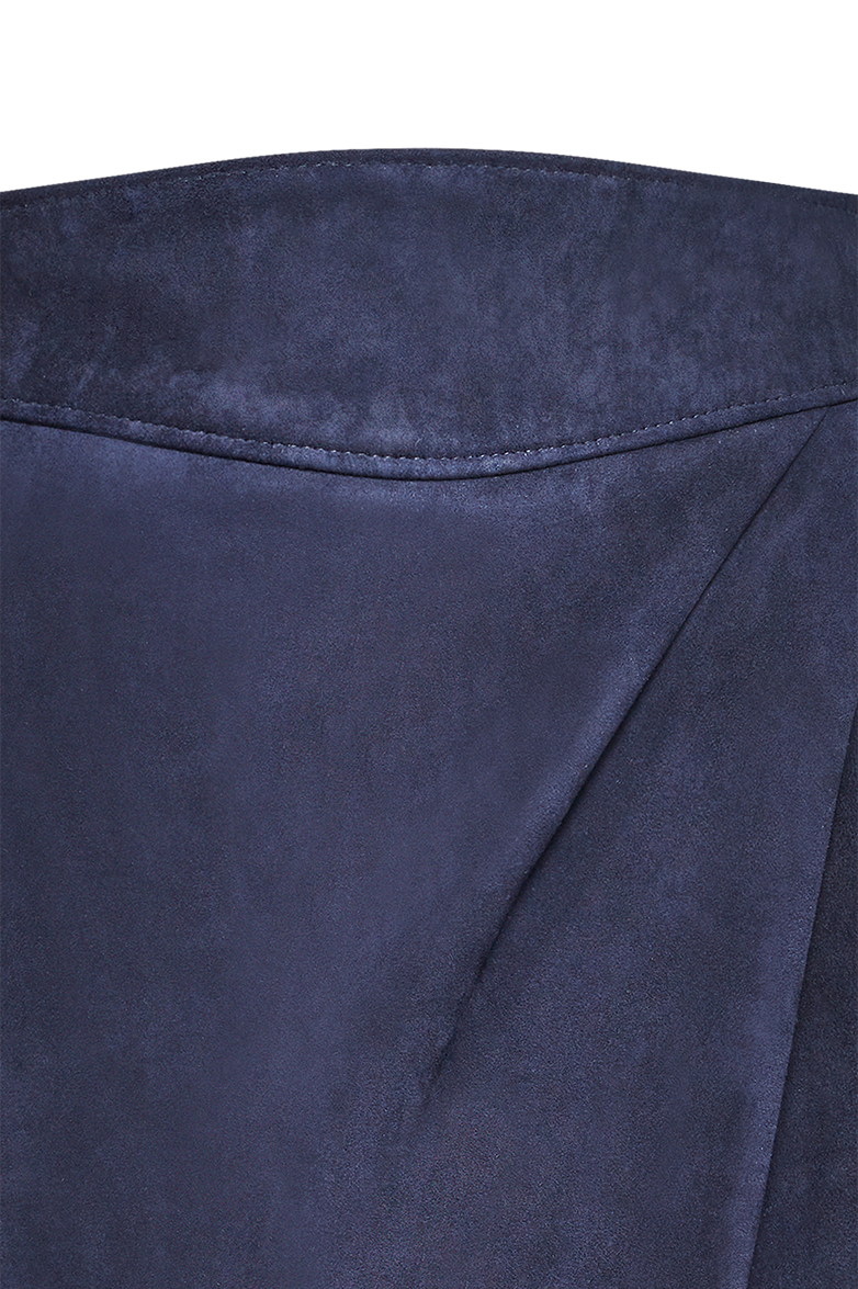 Suede skirt with rounded corners - Image 16