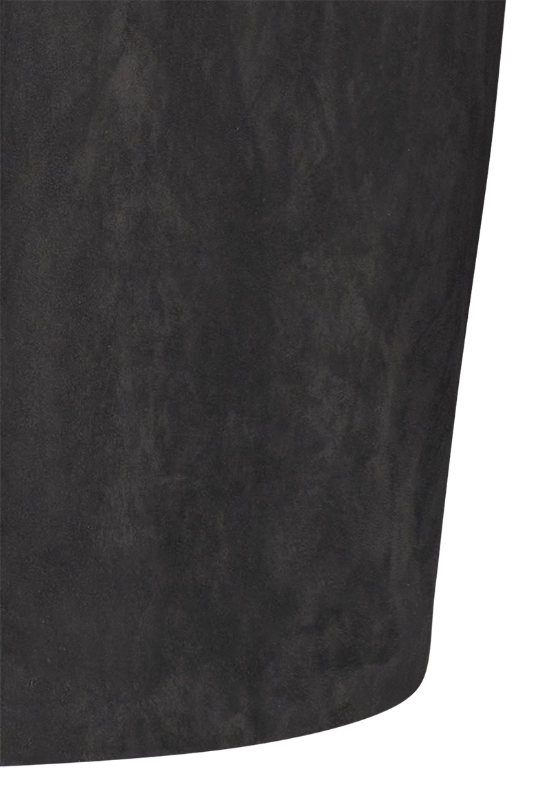 Suede skirt with rounded corners - Image 14