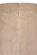 Suede skirt with rounded corners - thumbnail 12