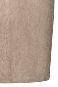 Suede skirt with rounded corners - thumbnail 15