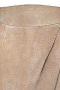 Suede skirt with rounded corners - thumbnail 18