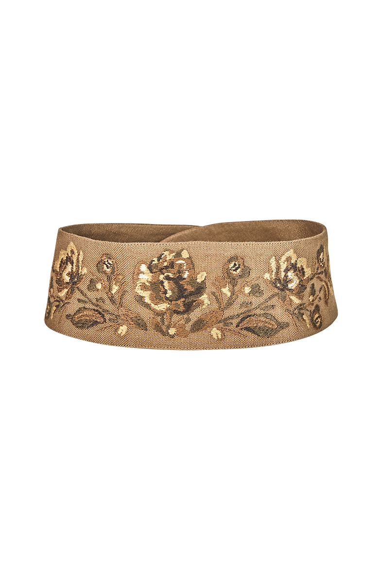 Linen tie belt - Image 1