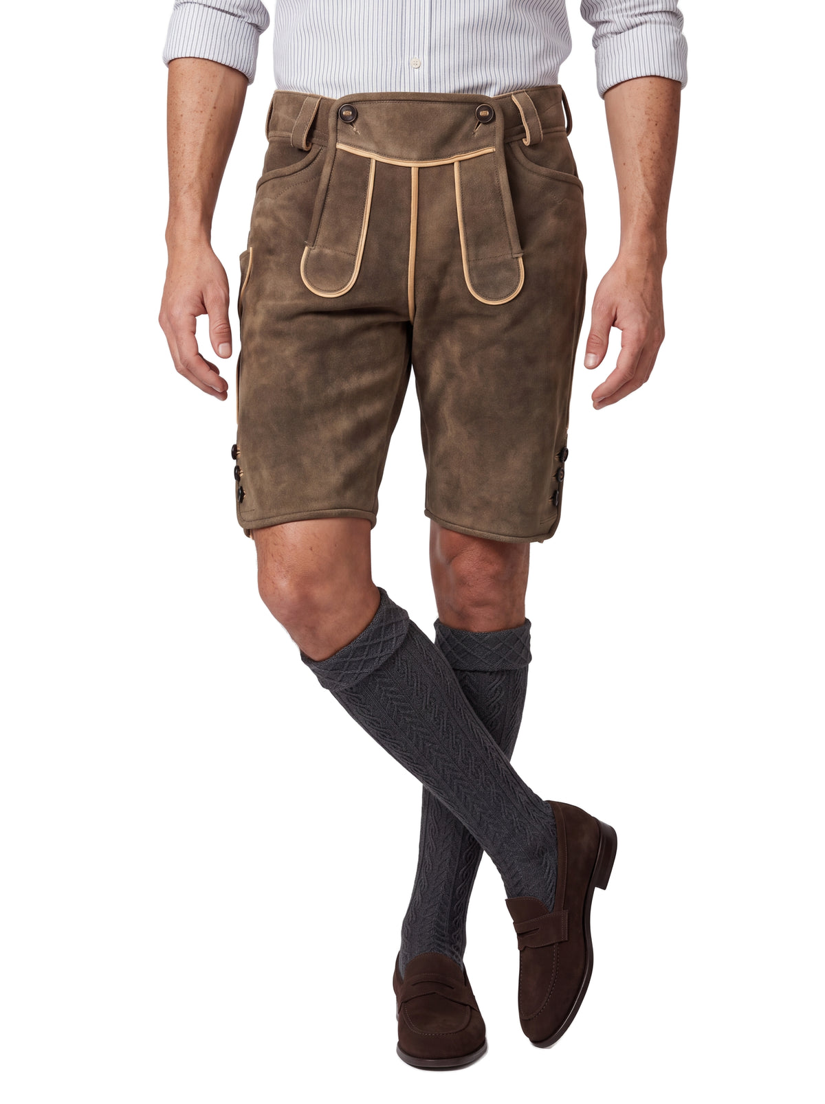 Chamois-tanned goatskin Lederhose - Image 4