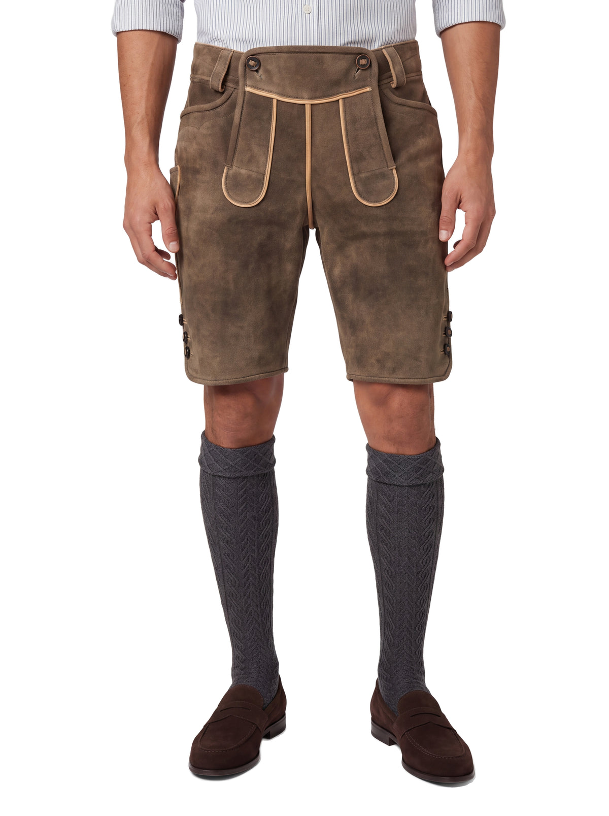 Chamois-tanned goatskin Lederhose - Image 5